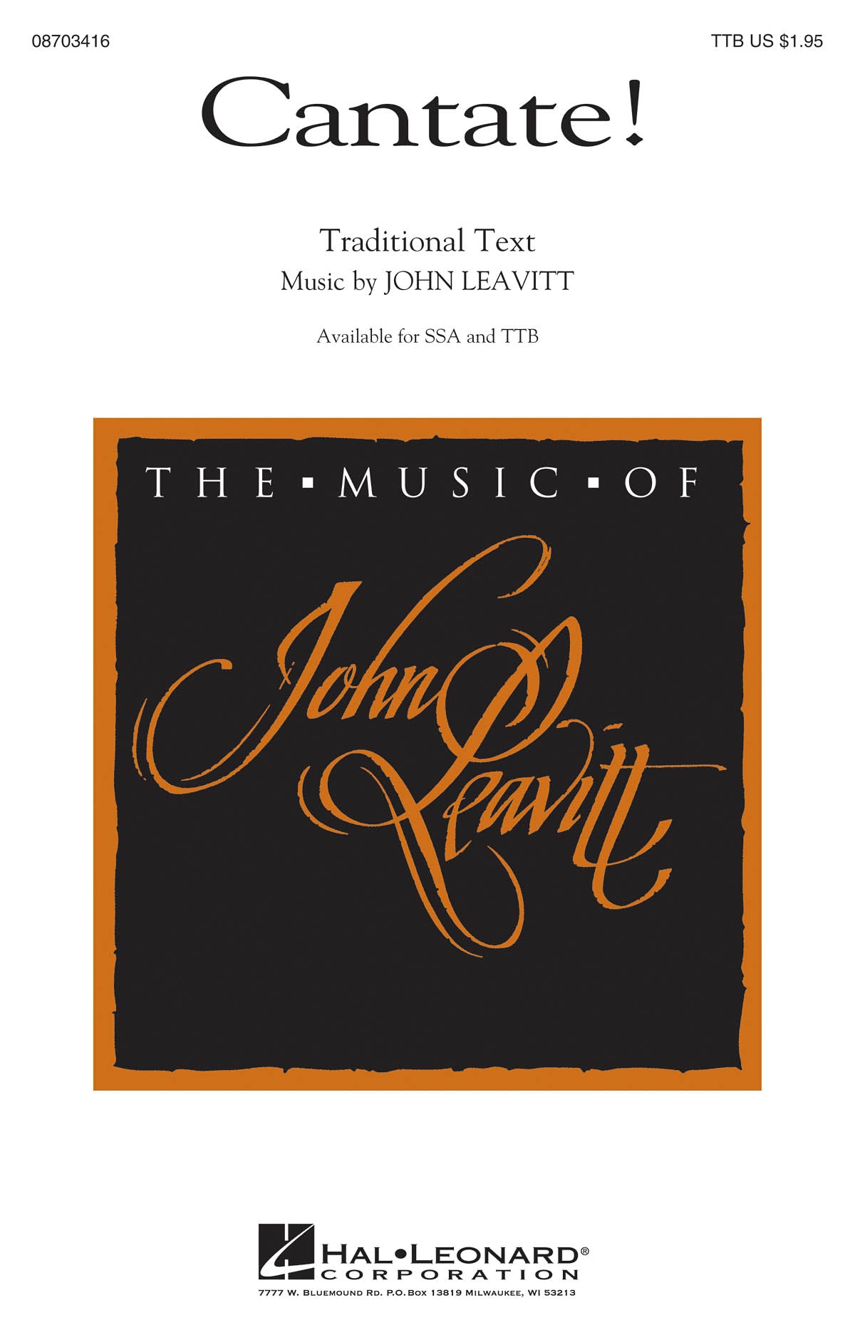 Product Cover for Cantate!