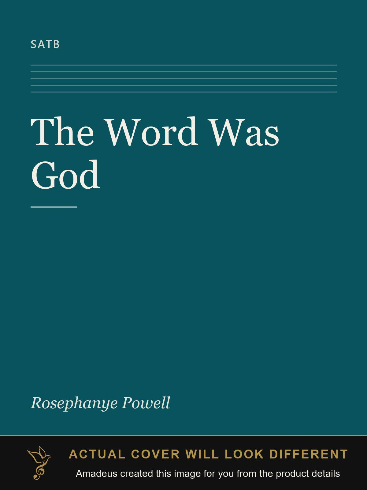 The Word Was God - Amadeus created this image from the product details; the actual cover will look different