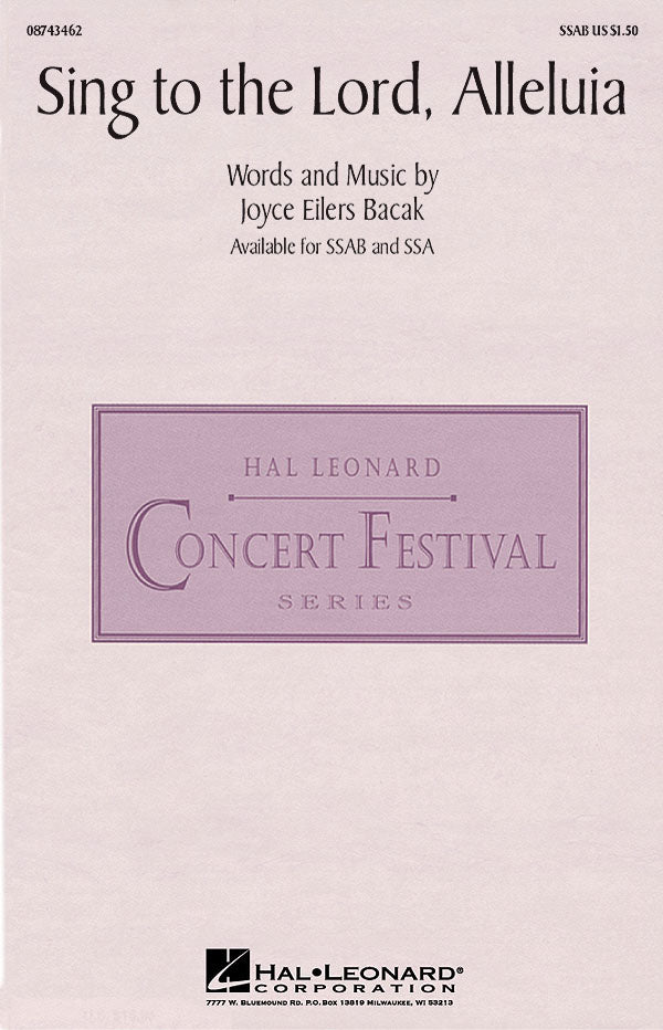 Product Cover for Sing to the Lord, Alleluia