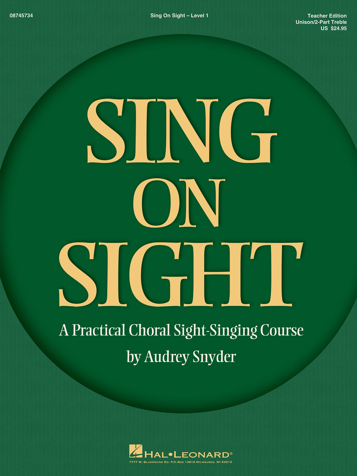 Product Cover for Sing on Sight – A Practical Choral Sight-Singing Course