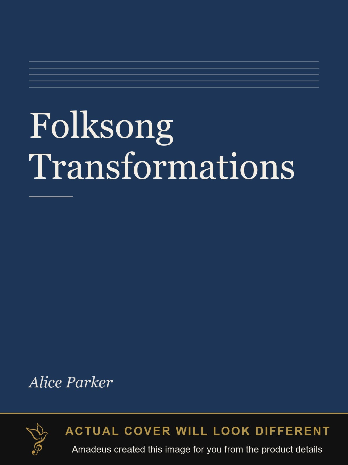 Folksong Transformations - Amadeus created this image from the product details; the actual cover will look different