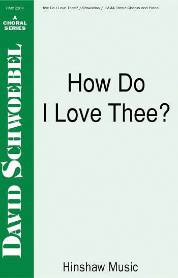 Product Cover for How Do I Love Thee