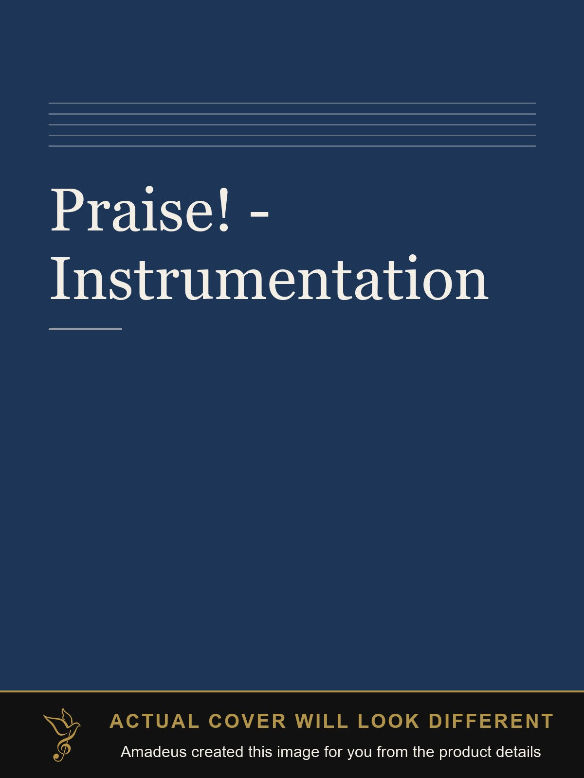 Praise! - Instrumentation - Amadeus created this image from the product details; the actual cover will look different