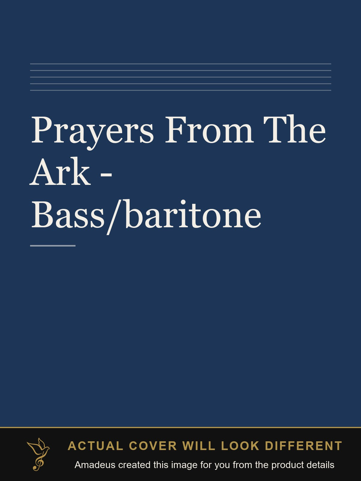 Prayers From The Ark - Bass/baritone - Amadeus created this image from the product details; the actual cover will look different