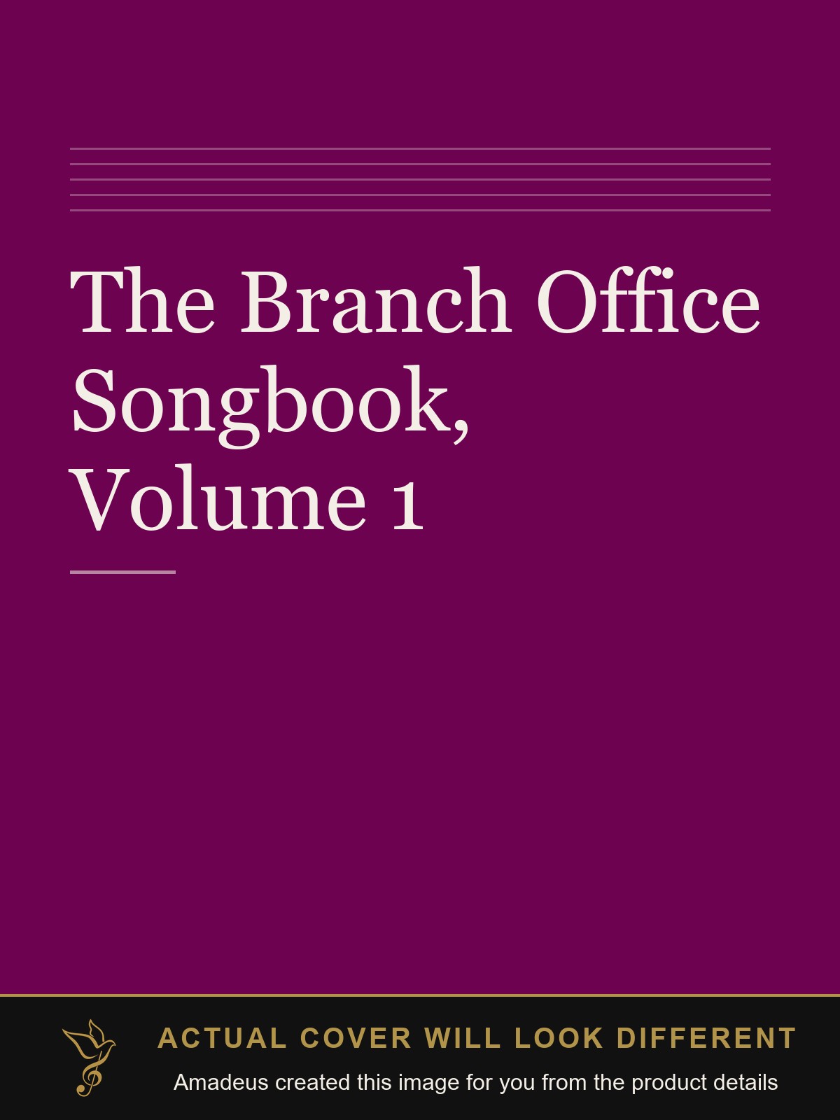 The Branch Office Songbook, Volume 1 - Amadeus created this image from the product details; the actual cover will look different