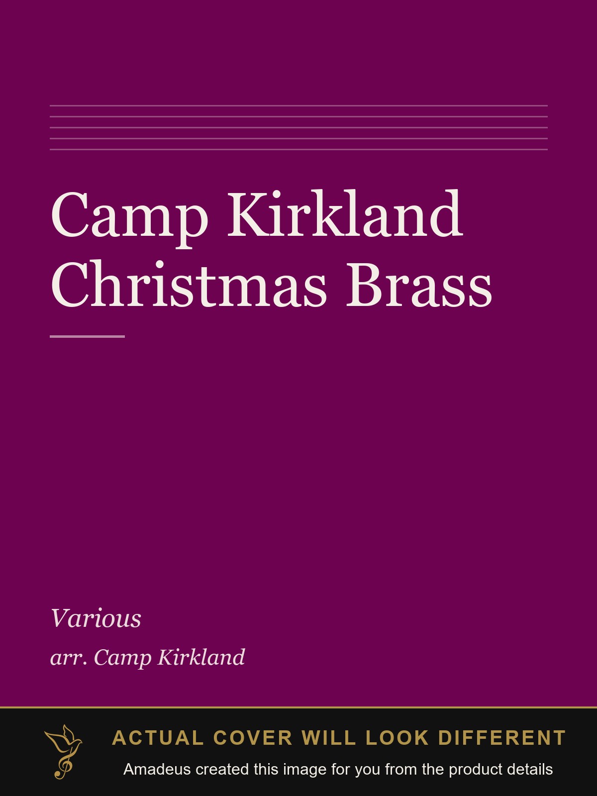 Camp Kirkland Christmas Brass - Amadeus created this image from the product details; the actual cover will look different