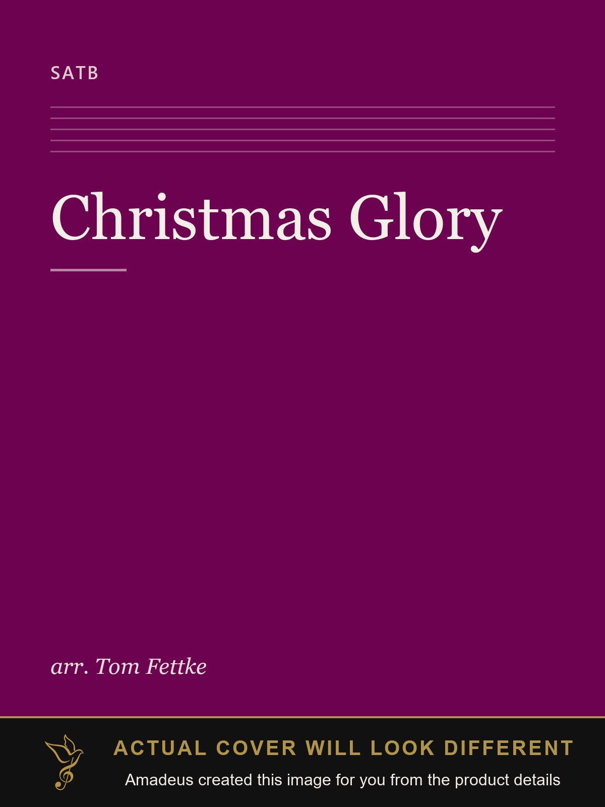 Christmas Glory - Amadeus created this image from the product details; the actual cover will look different