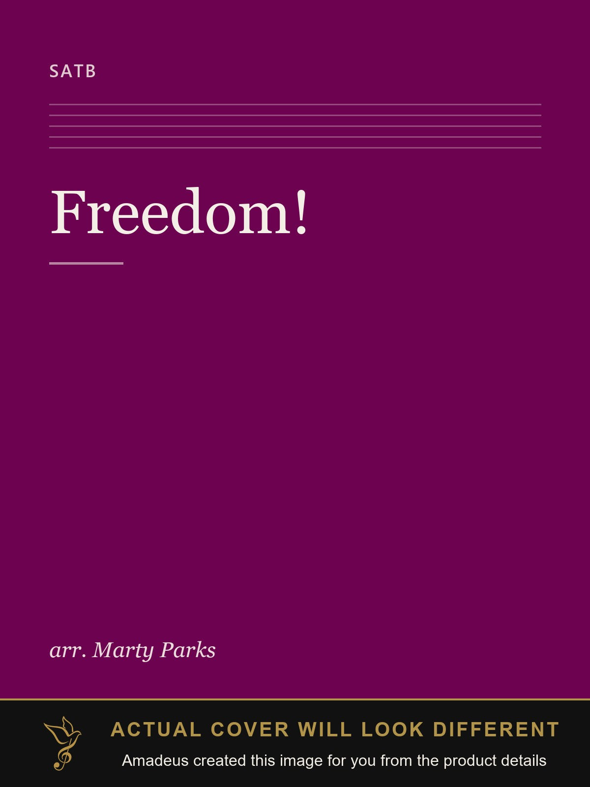 Freedom! - Amadeus created this image from the product details; the actual cover will look different