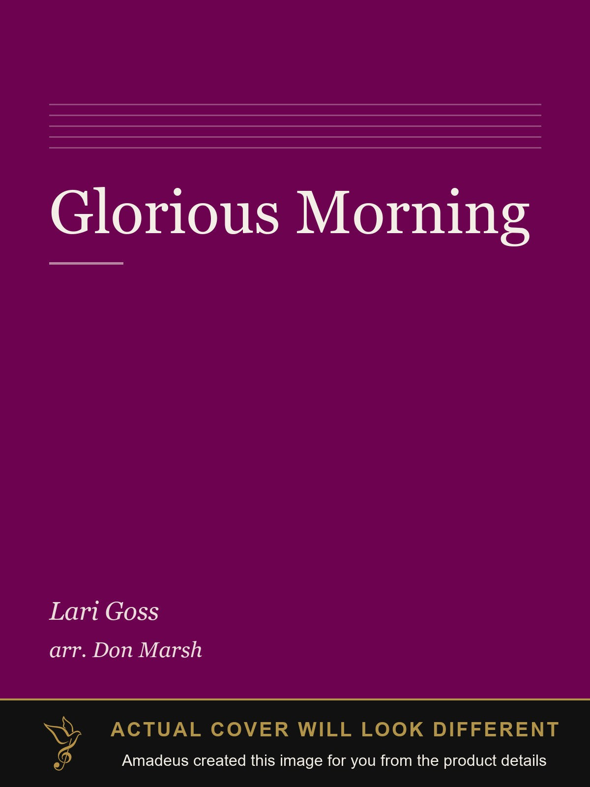 Glorious Morning - Amadeus created this image from the product details; the actual cover will look different