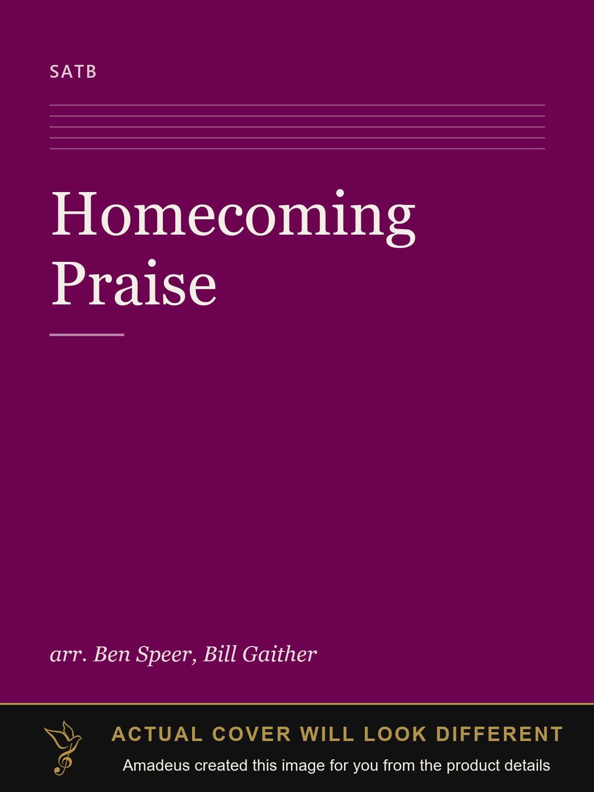 Homecoming Praise - Amadeus created this image from the product details; the actual cover will look different