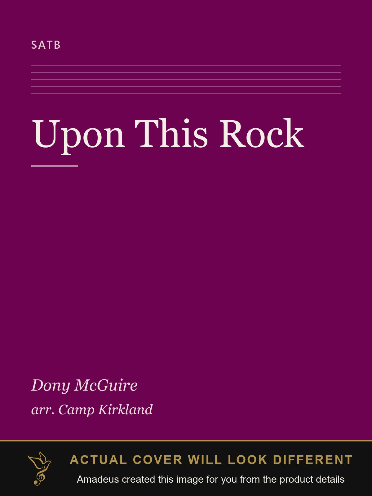 Upon This Rock - Amadeus created this image from the product details; the actual cover will look different