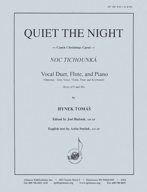Product Cover for Quiet The Night/noc Tichounka - Solo Sa-org-fl