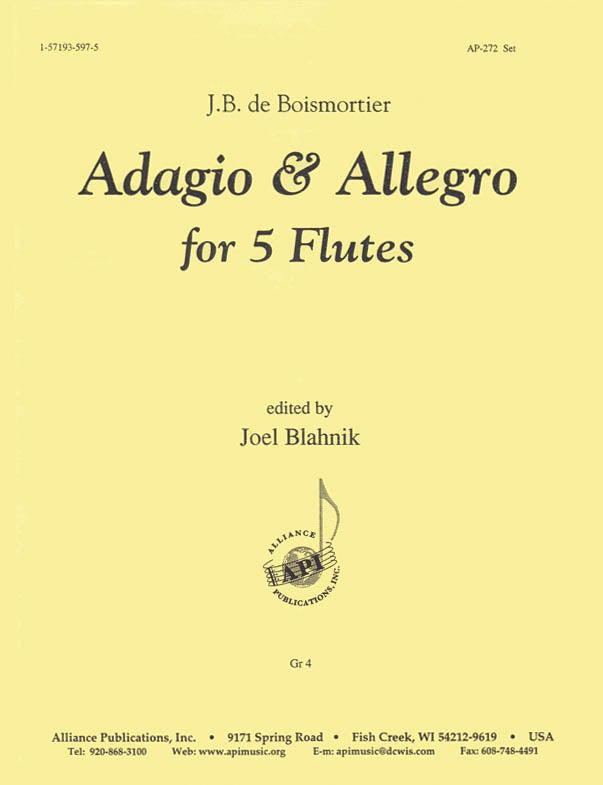 Product Cover for Adagio & Allegro Fr Concerti I & Ii - 5 Fl