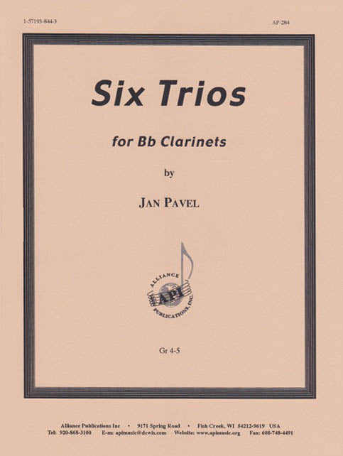Product Cover for Six Trios For Bb Clarinets