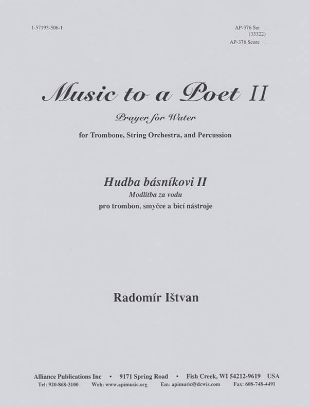 Product Cover for Music To A Poet Ii - Set - Stg Orch-trbn-trp Or Tsx