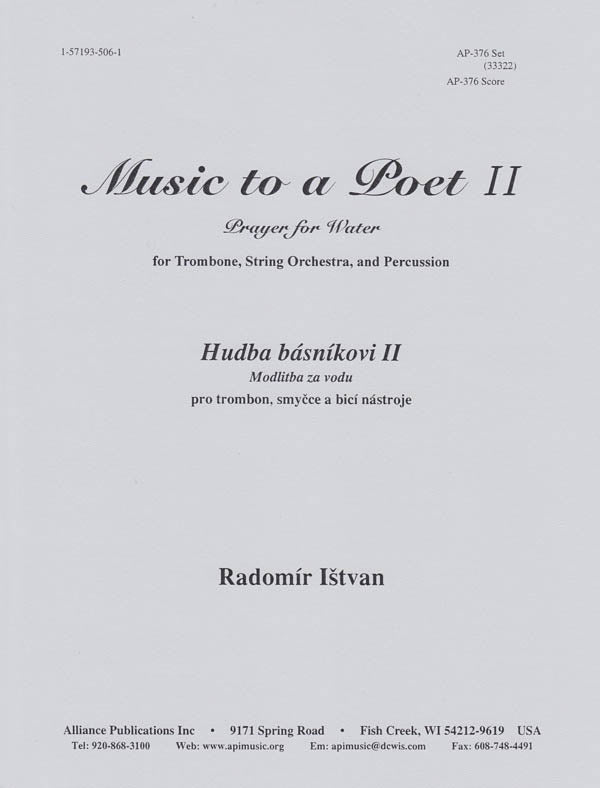 Product Cover for Music To A Poet Ii - Set - Stg Orch-trbn-trp Or Tsx