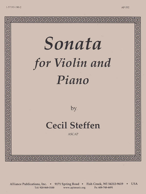 Product Cover for Sonata for Violin and Piano