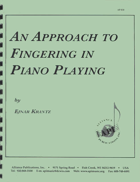 Product Cover for An Approach To Fingering In Piano Playing