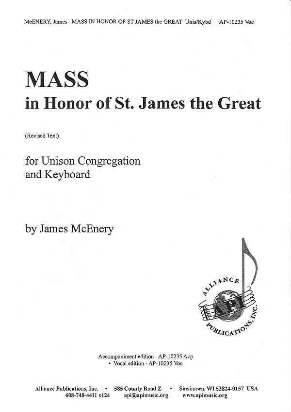 Product Cover for Mass In Honor Of St James - Voc