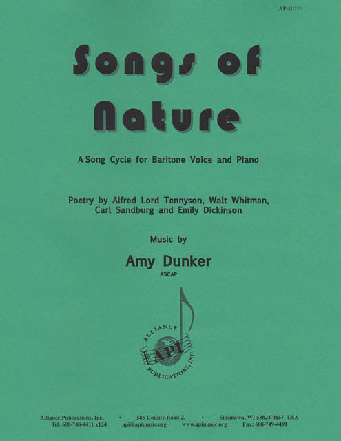 Product Cover for Songs Of Nature - Baritone Song Cycle-pno