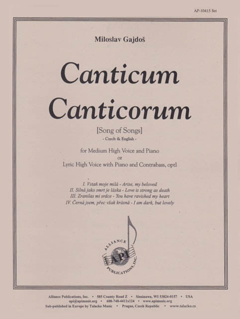 Product Cover for Canticum Canticorum (song Of Songs) - H Voc Solo-cbs, Pno