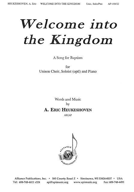 Product Cover for Welcome Into The Kingdom - Unison Choir