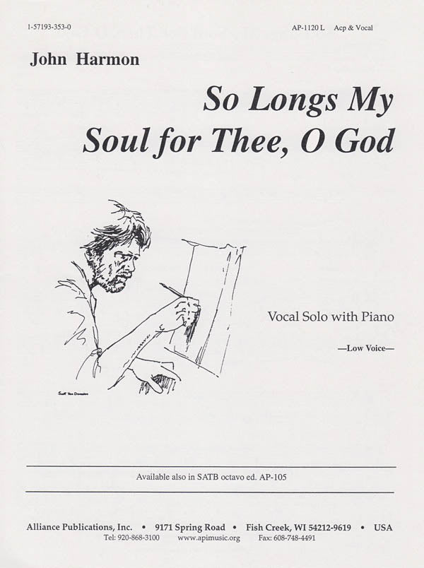 Product Cover for So Longs My Soul For Thee, O God - Low Vc Pno