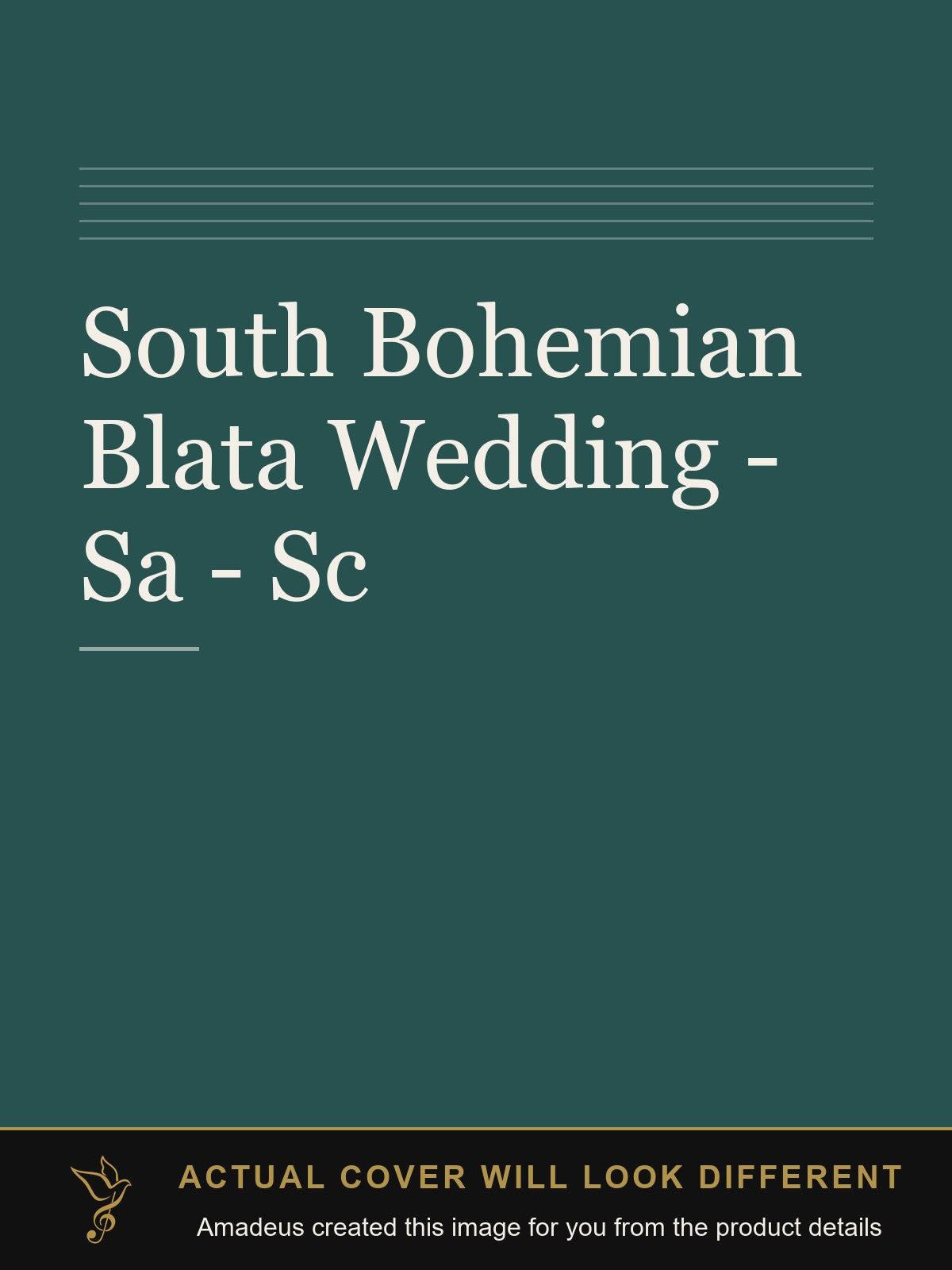 South Bohemian Blata Wedding - Sa - Sc - Amadeus created this image from the product details; the actual cover will look different