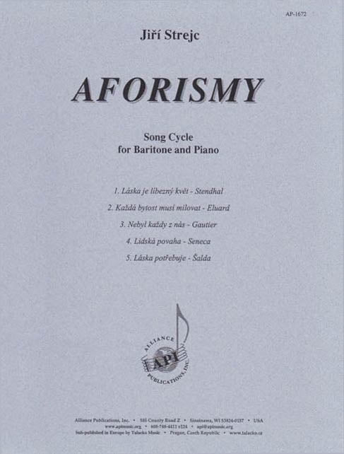 Product Cover for Aforismy - Baritone Solo-pno