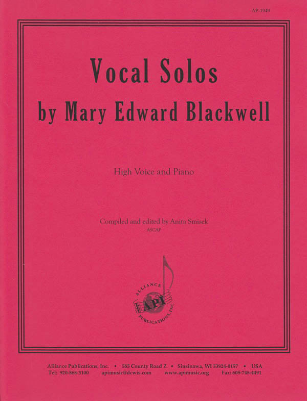Product Cover for Vocal Solos By Mary Edward Blackwell