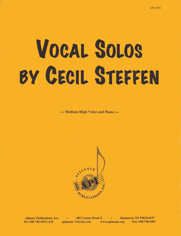 Product Cover for Vocal Solos By Cecil Steffen
