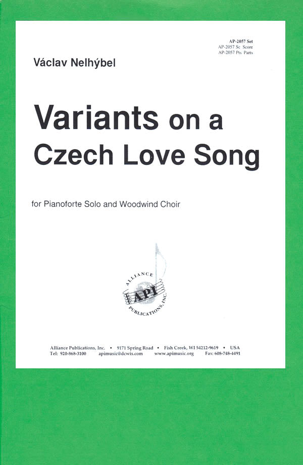 Product Cover for Variants On A Czech Love Song - Pno-ww Chor - Set