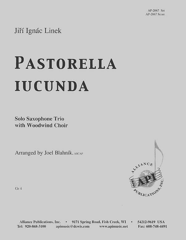 Product Cover for Pastorella Iucunda - Soli Sax 3 & Ww Chr - Set - Linek-jb