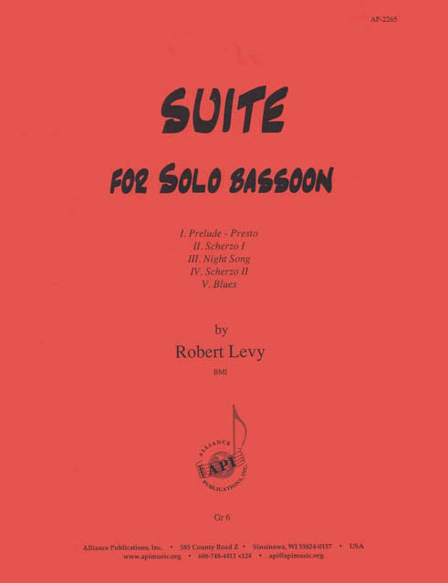 Product Cover for Suite for Solo Bassoon