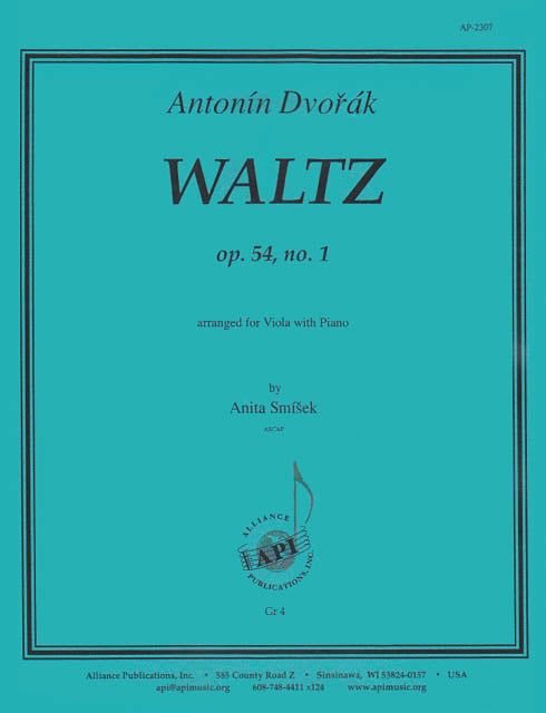 Product Cover for Waltz, Op. 54, No. 1 - Viola-pno