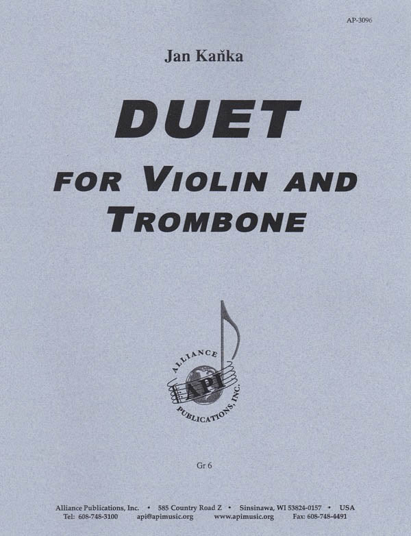 Product Cover for Duet For Violin And Trombone
