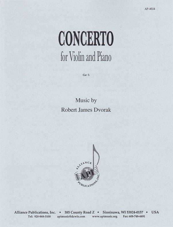 Product Cover for Concerto For Violin And Piano