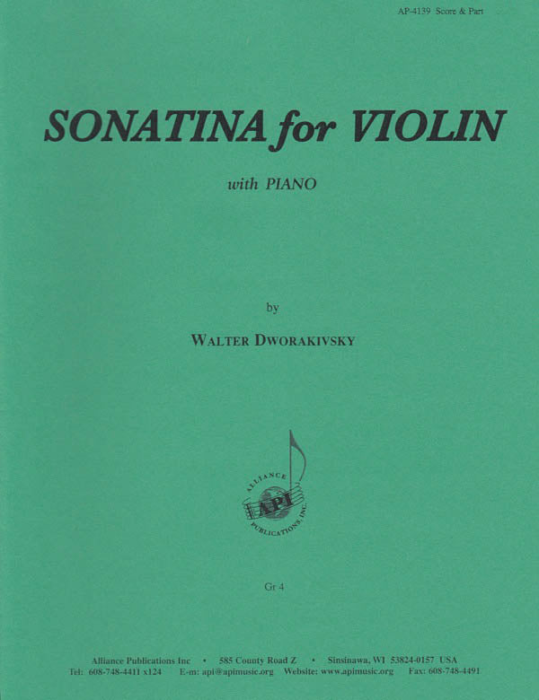 Product Cover for Sonatina for Violin and Piano