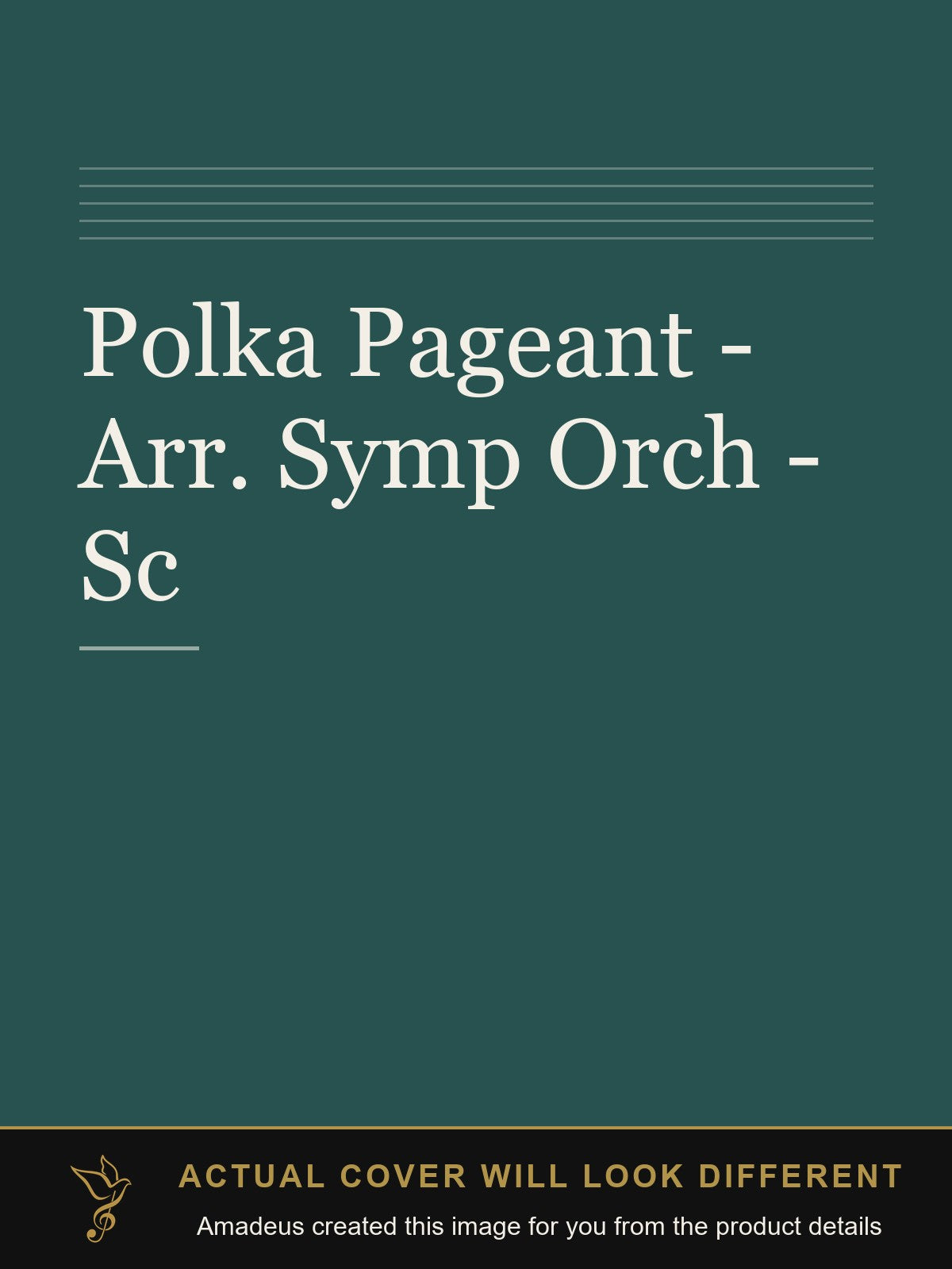 Polka Pageant - Arr. Symp Orch - Sc - Amadeus created this image from the product details; the actual cover will look different