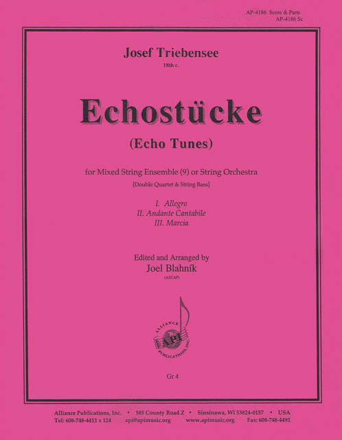 Product Cover for Echostucke (echo Tunes) - Strg 9/stg Orch