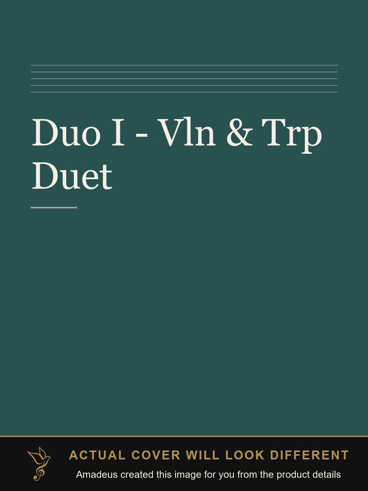 Duo I - Vln & Trp Duet - Amadeus created this image from the product details; the actual cover will look different