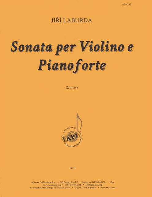 Product Cover for Sonata for Violin and Piano
