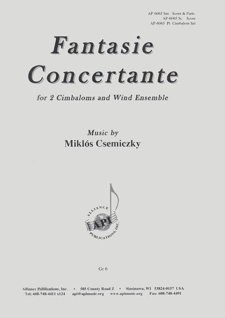 Product Cover for Fantasia Concertante For 2 Cimbaloms & Wind Ens - Set