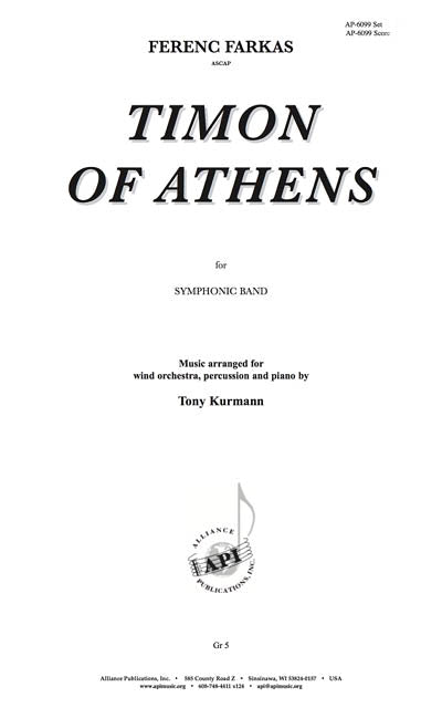 Product Cover for Incidental Music to Timon of Athens’ - 3 Mvts - Bd Set