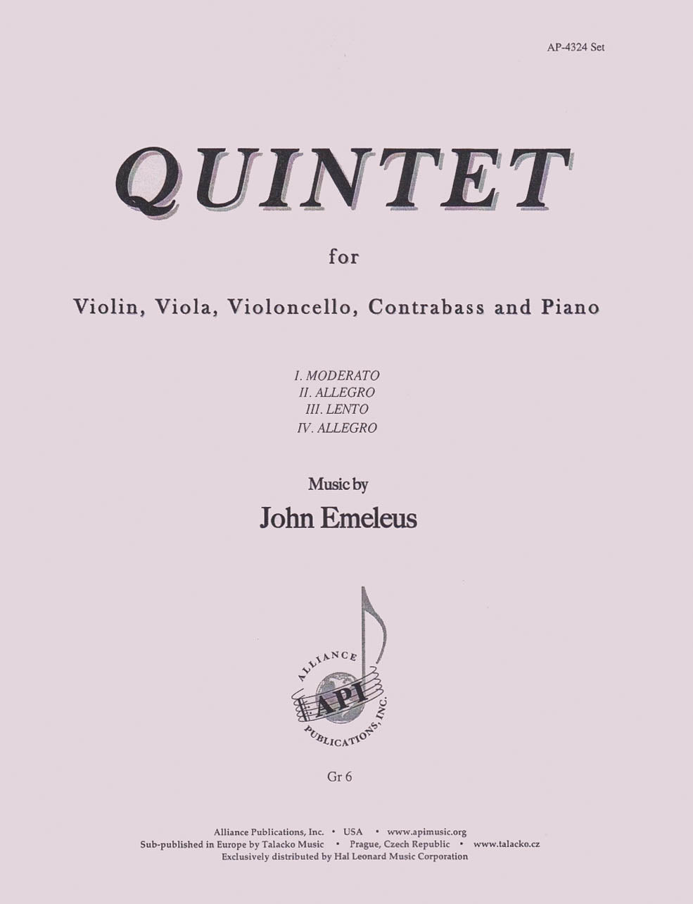 Product Cover for Quintet