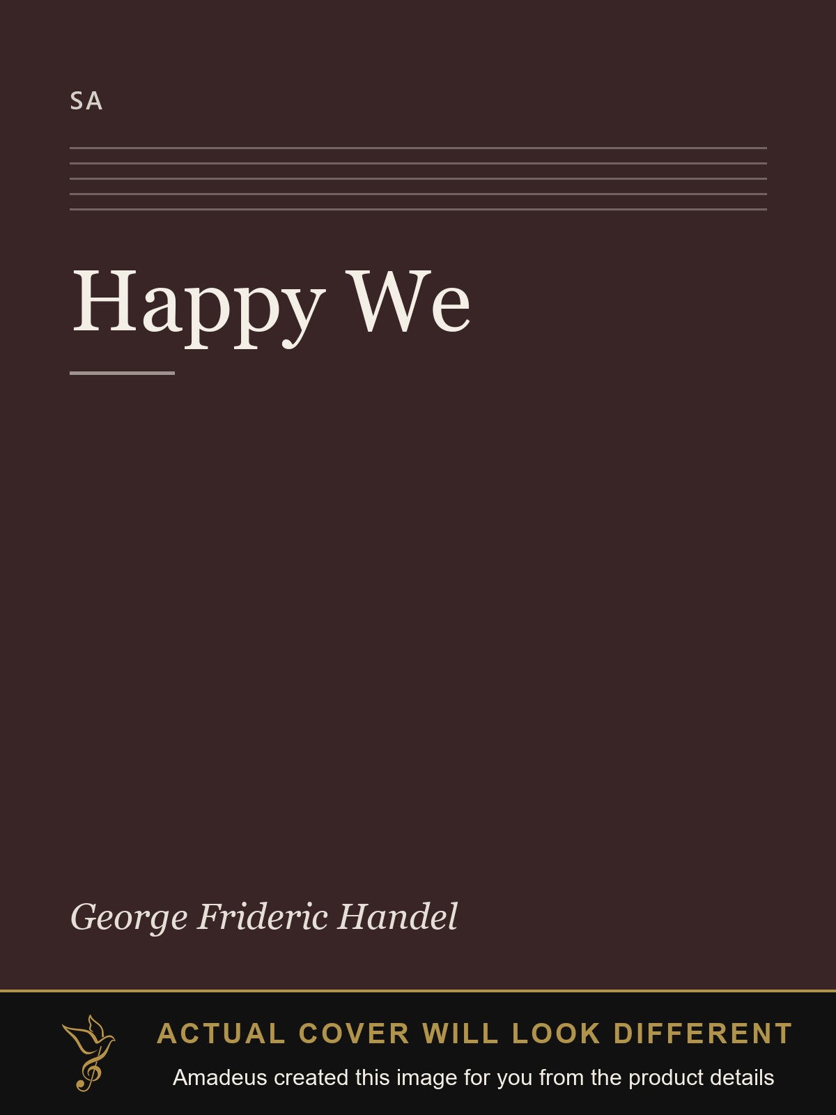 Happy We - Amadeus created this image from the product details; the actual cover will look different