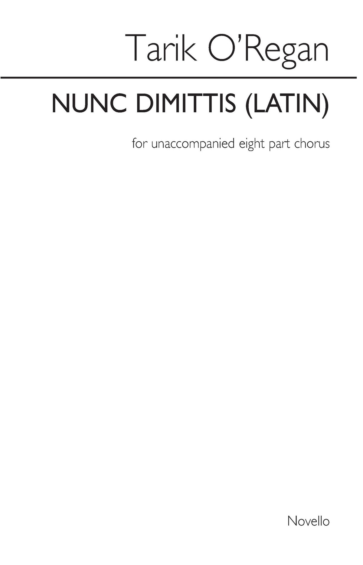 Product Cover for Nunc Dimittis