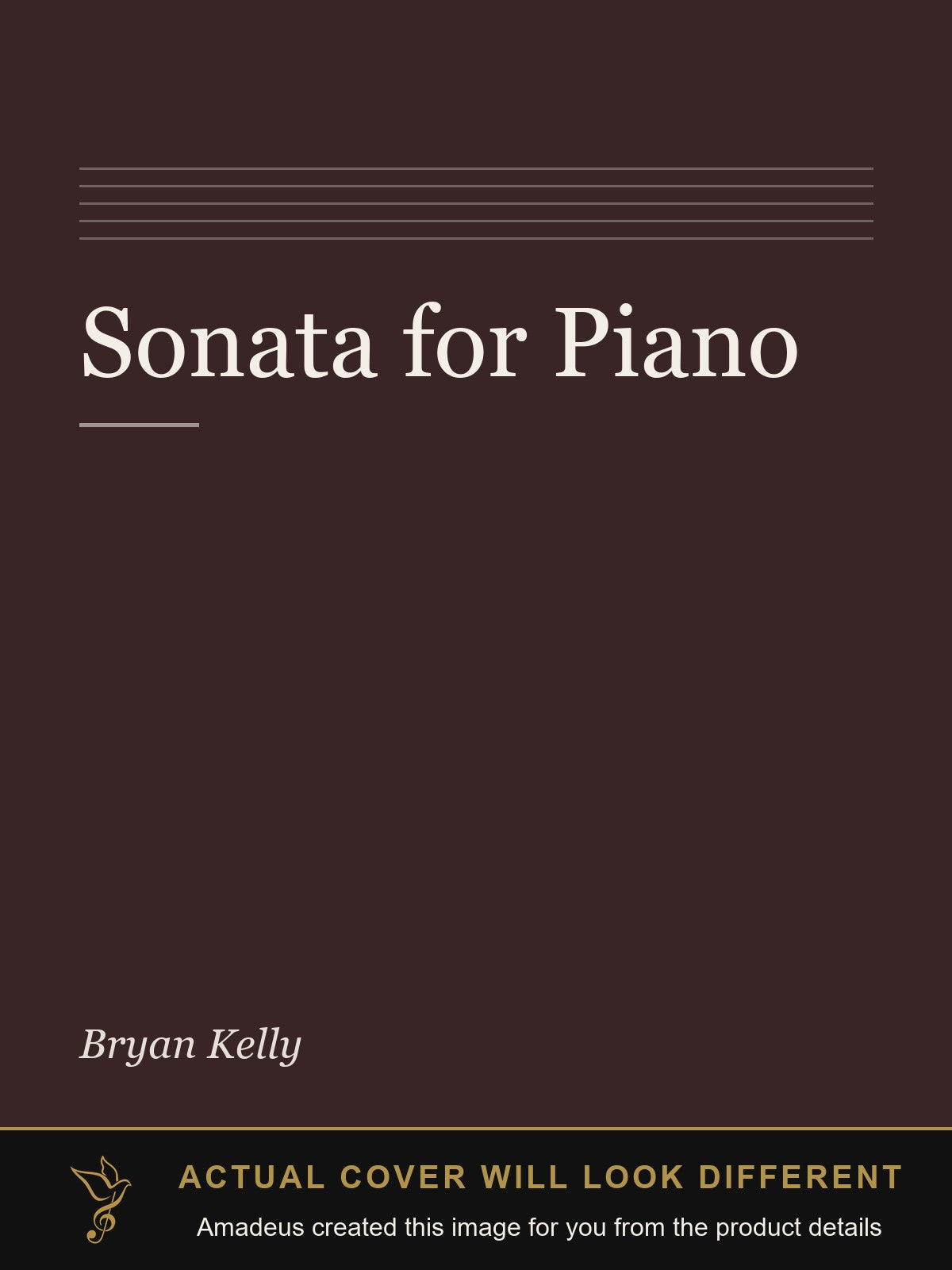 Sonata for Piano - Amadeus created this image from the product details; the actual cover will look different