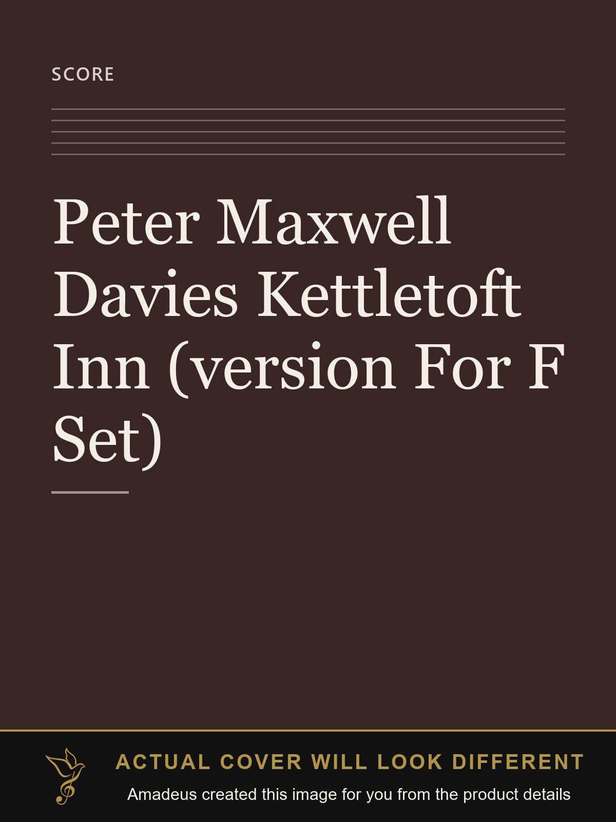 Peter Maxwell Davies Kettletoft Inn (version For F Set) - Amadeus created this image from the product details; the actual cover will look different