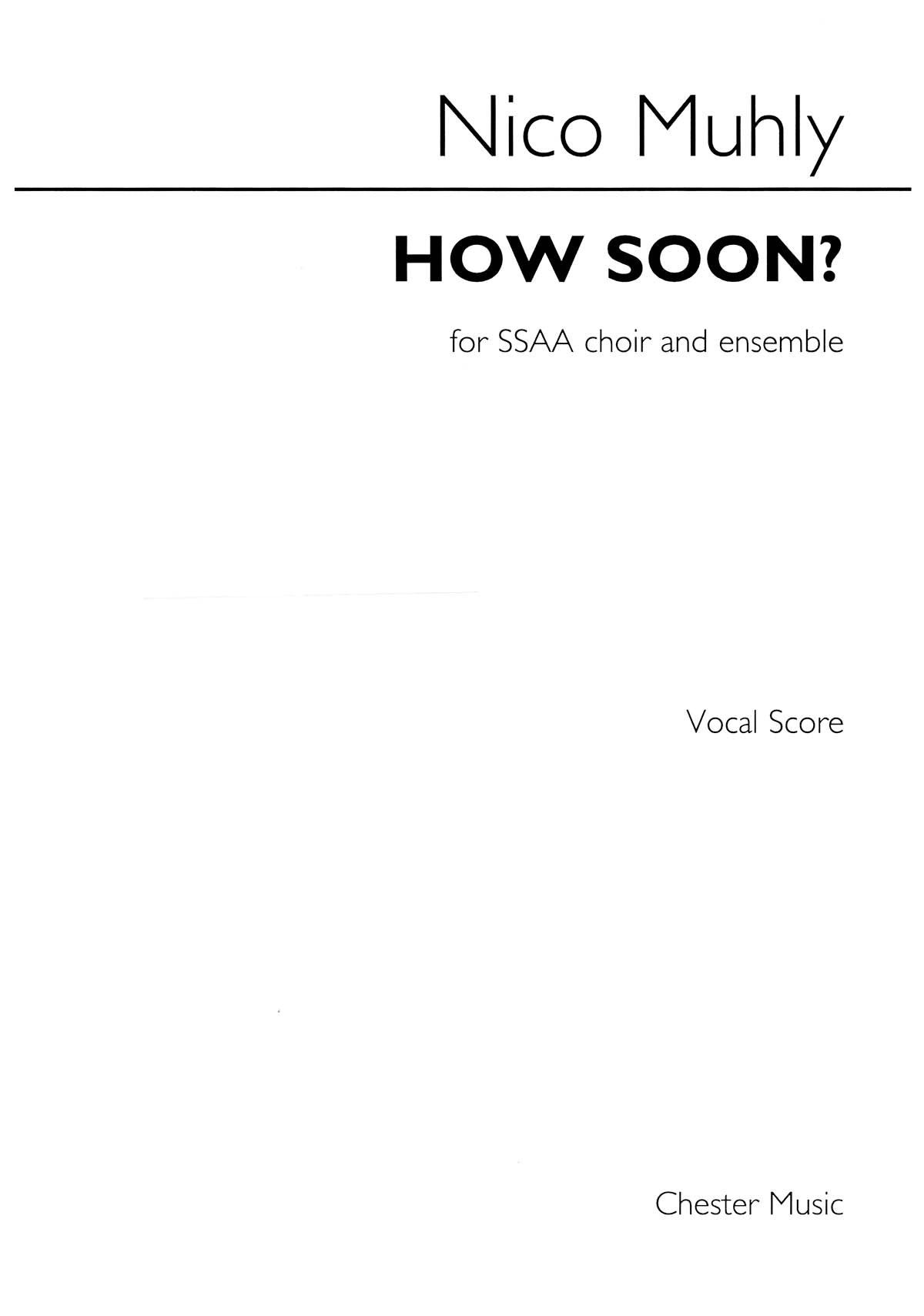 Product Cover for How Soon?